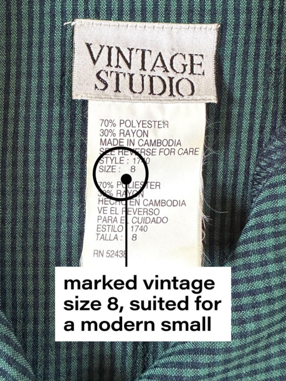 Vtg 90s Vintage Studio Green Plaid Maxi Dress S Button Front Tie Back Whimsigoth - Picture 5 of 7
